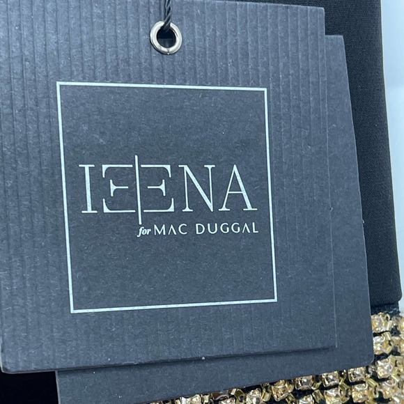 Mac Duggal Metallic One Shoulder Ruffle Tiered Gown Women's Size 14 NWT - Picture 11 of 14